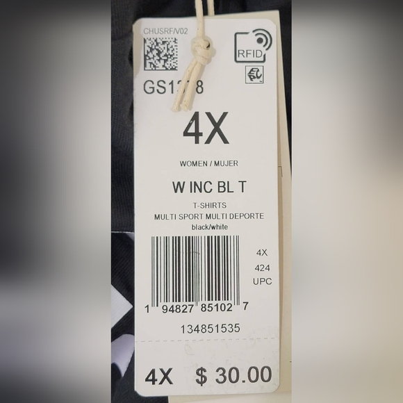 $30 adidas Womens Essentials Logo Cotton Crewneck T-Shirt - Picture 6 of 6